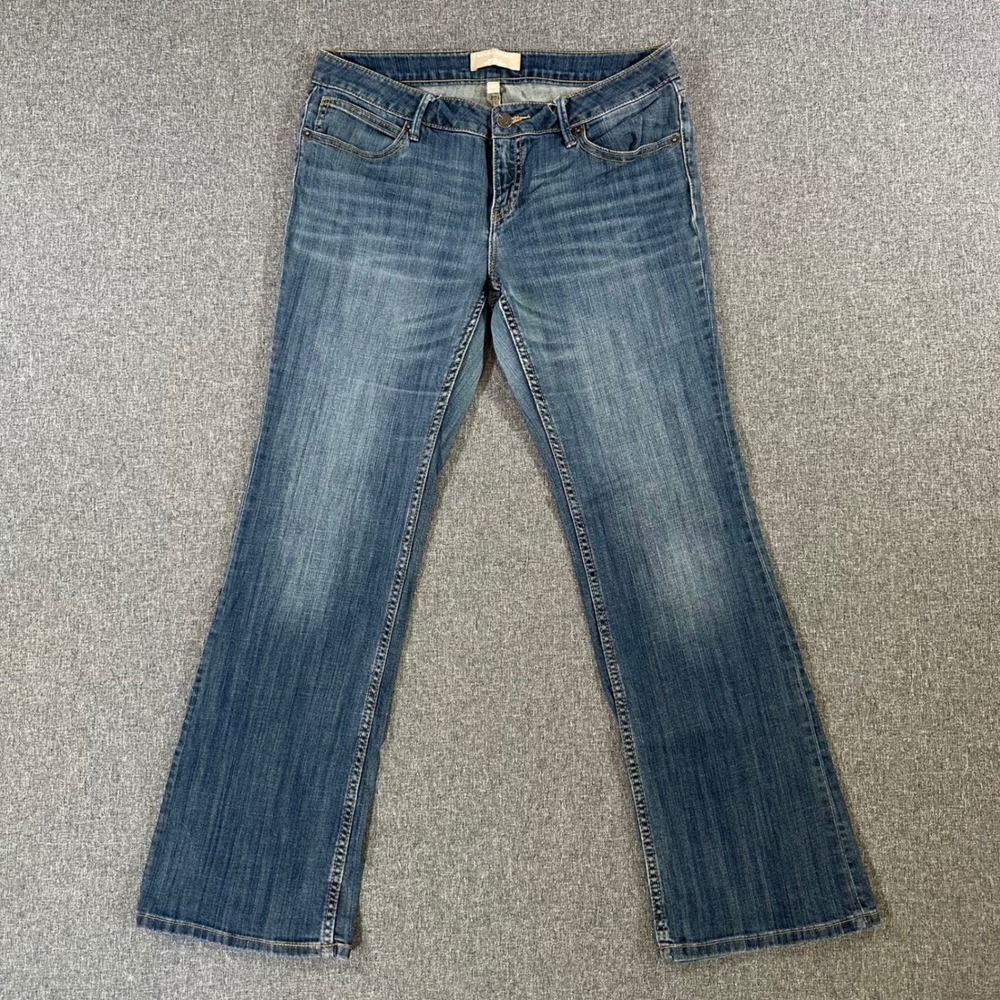 Banana Republic Jeans Womens 29/8 Bootcut Blue Flap Pocket Stretch Denim